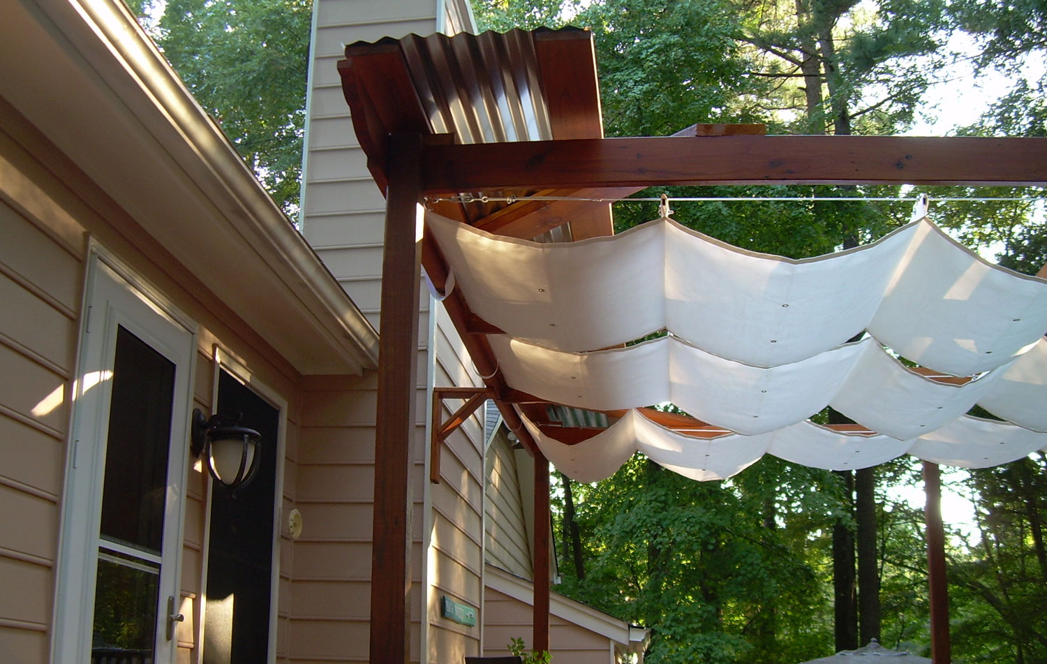 Wire Slide Pergola Covers Gallery