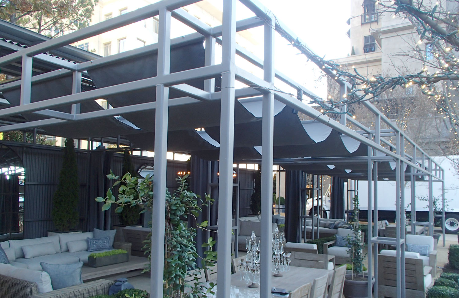 Wire Slide Pergola Covers Gallery