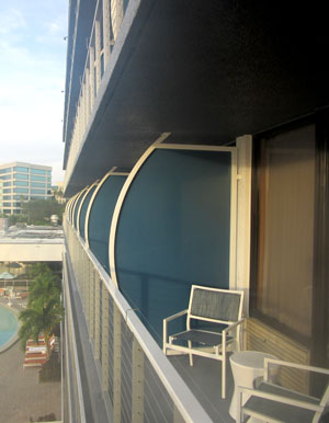Hotel Renovation Includes Custom Balcony Dividers To Enhance