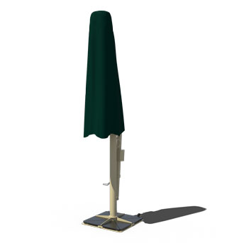 portable retractable cantilever umbrella