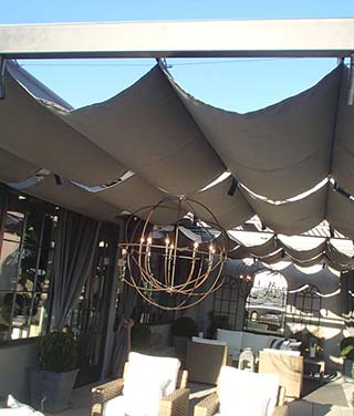 wire slide pergola cover