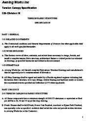 AWI Tension Structure Spec