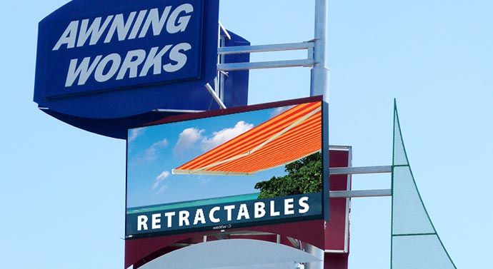 Awning Works Watchfire LED signage