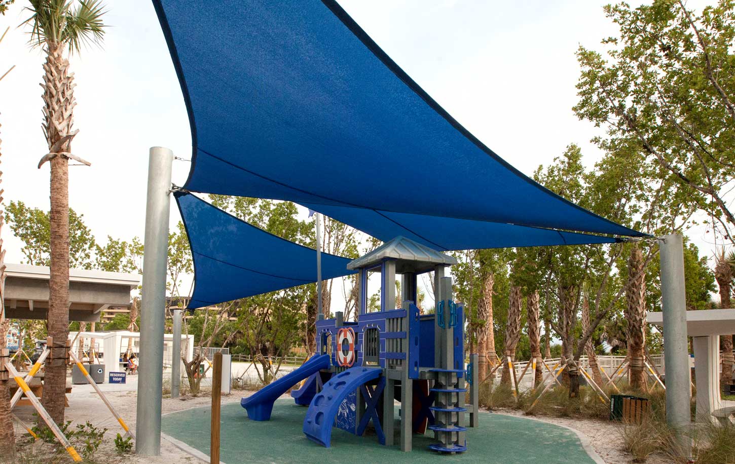Playground Equipment with shade