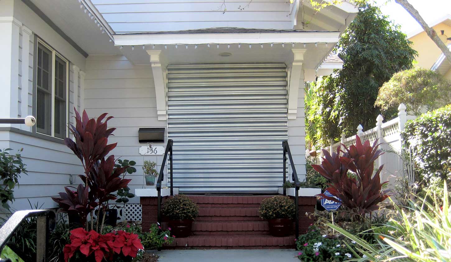 aluminum retractable storm shutters