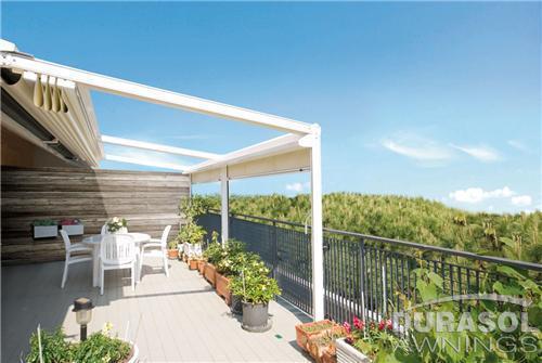 KE Outdoor GENNIUS A1 retractable pergola