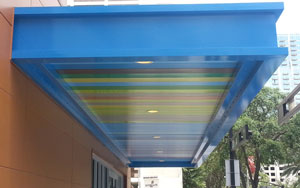 Aloft Tampa - Decking Panel Canopy
