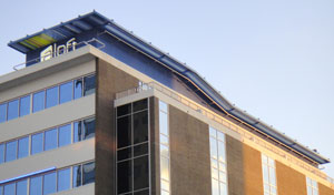 Aloft Tampa - decking panel canopy
