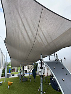 Children's Cancer Center - shade sail before