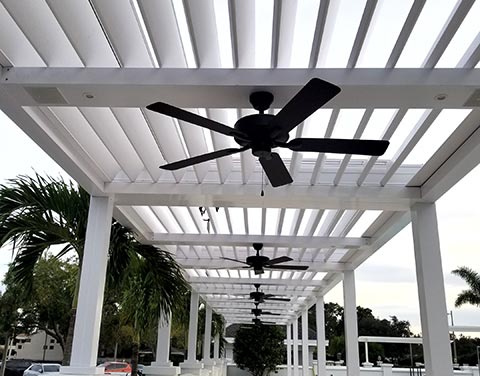 louvered roof