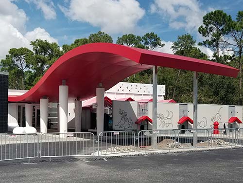 Best Friends Pet Care Entrance Canopy