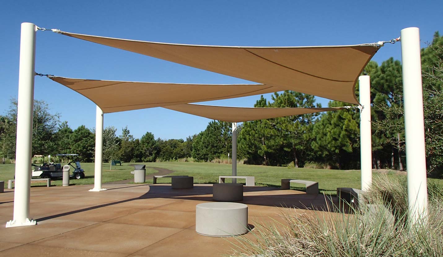 Shade Sails & Tension Sun Shades - Awning Works Inc.