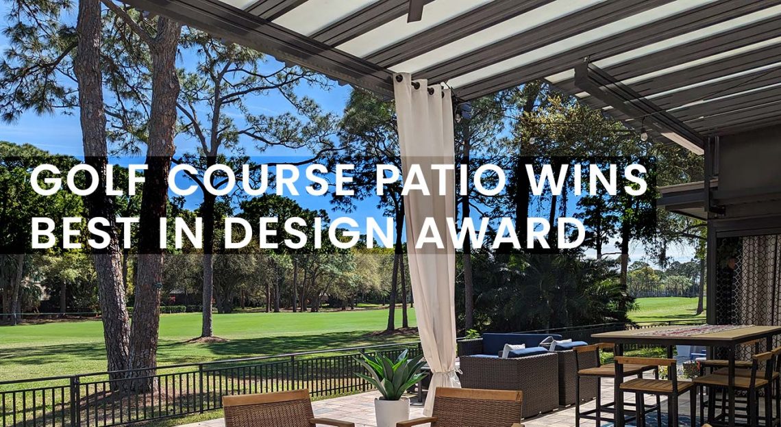 Golf Course Patio wins design award