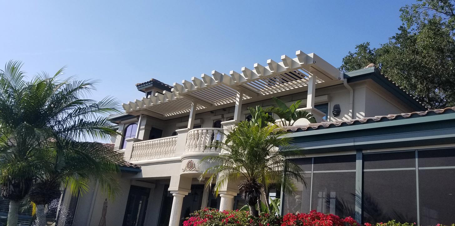 residential louvered roof Awning Works Inc.