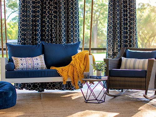 Sunbrella Curtains and Cushions