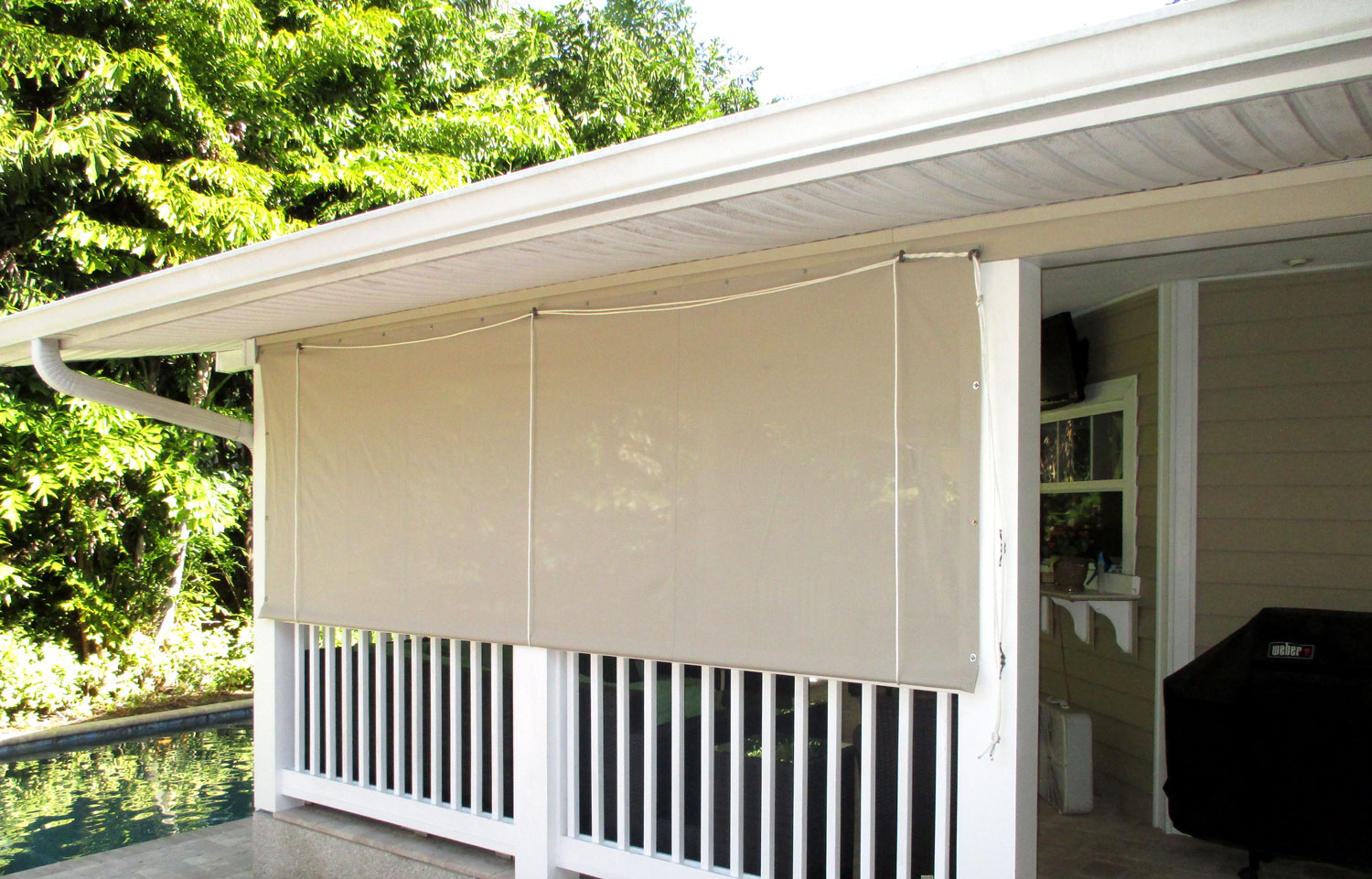 Retractable Exterior Roll Curtains Awning Works Inc.