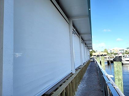 The Cove hurricane solar shades