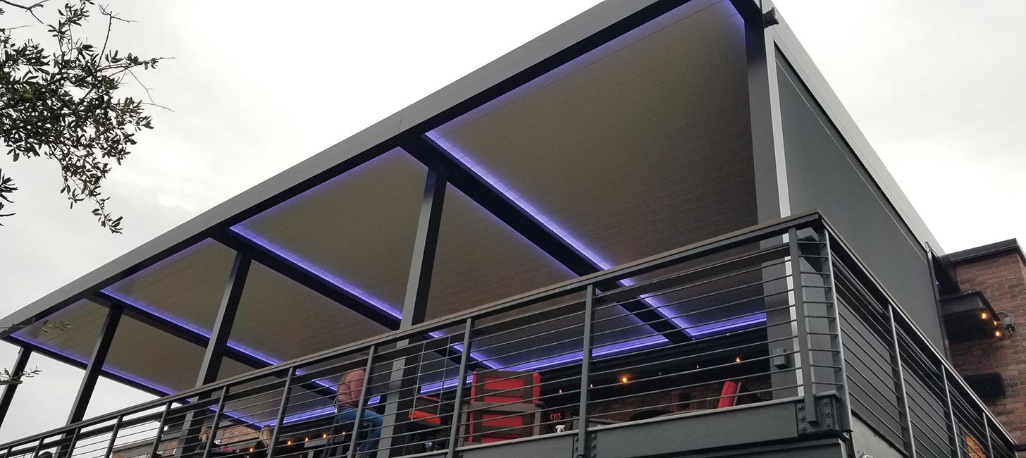 world of beer louvered roof