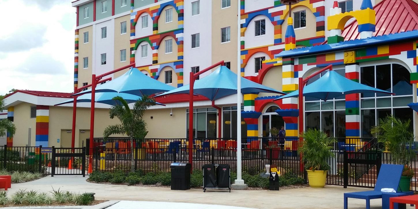 Skyspan structural umbrellas at Legoland, FL