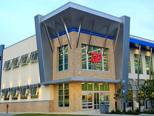 Walgreens Louvered Sunshades